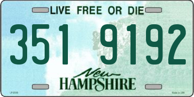 NH license plate 3519192