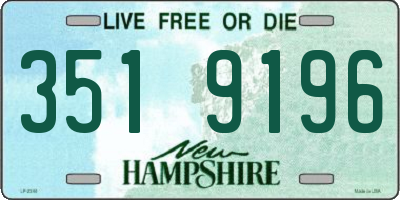 NH license plate 3519196