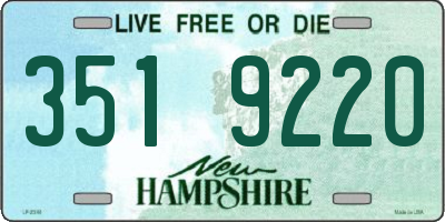 NH license plate 3519220