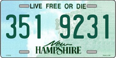 NH license plate 3519231