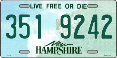 NH license plate 3519242
