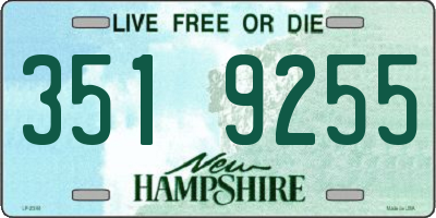NH license plate 3519255
