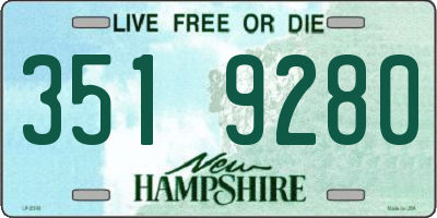 NH license plate 3519280
