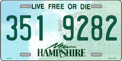 NH license plate 3519282