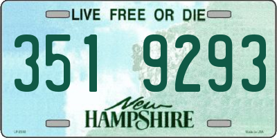 NH license plate 3519293