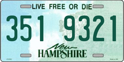 NH license plate 3519321