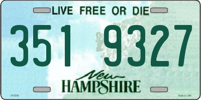 NH license plate 3519327