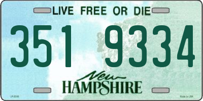 NH license plate 3519334