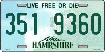 NH license plate 3519360