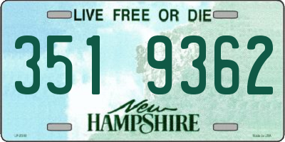 NH license plate 3519362