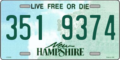 NH license plate 3519374