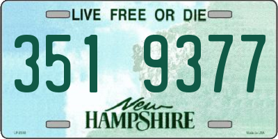 NH license plate 3519377
