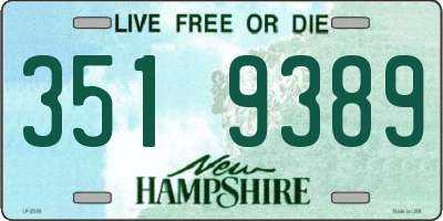 NH license plate 3519389