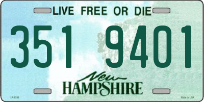 NH license plate 3519401