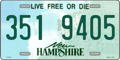 NH license plate 3519405