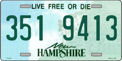 NH license plate 3519413