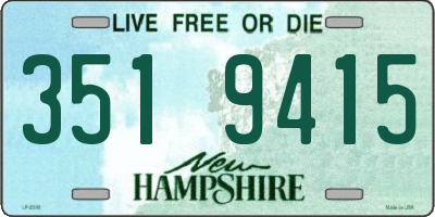 NH license plate 3519415