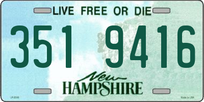 NH license plate 3519416