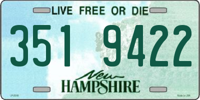 NH license plate 3519422