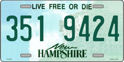 NH license plate 3519424