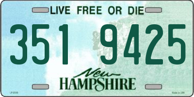 NH license plate 3519425