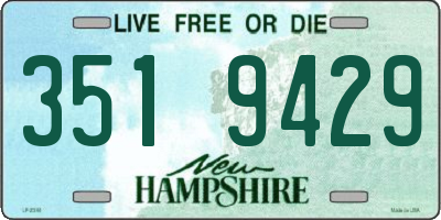 NH license plate 3519429