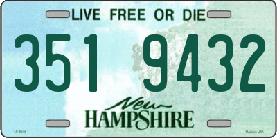 NH license plate 3519432