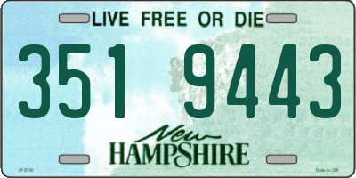 NH license plate 3519443