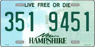 NH license plate 3519451