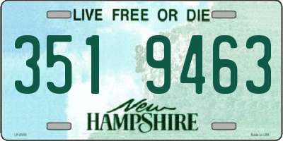 NH license plate 3519463