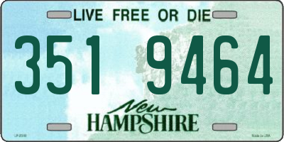 NH license plate 3519464