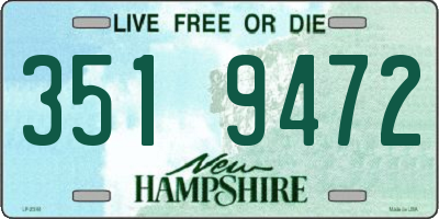 NH license plate 3519472