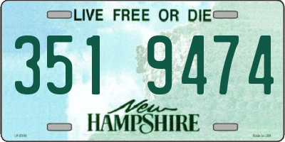 NH license plate 3519474