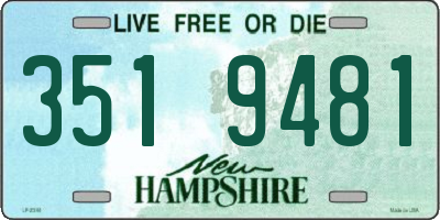 NH license plate 3519481