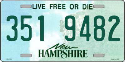 NH license plate 3519482