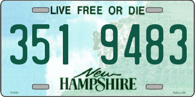 NH license plate 3519483