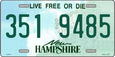 NH license plate 3519485