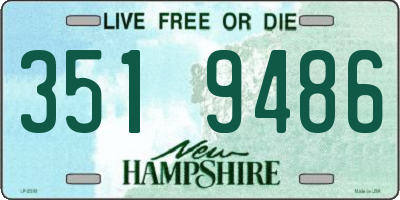 NH license plate 3519486