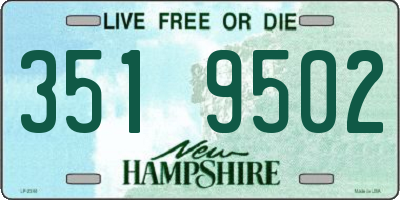 NH license plate 3519502