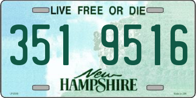 NH license plate 3519516