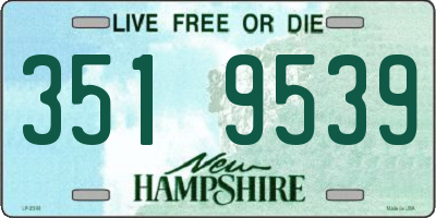 NH license plate 3519539