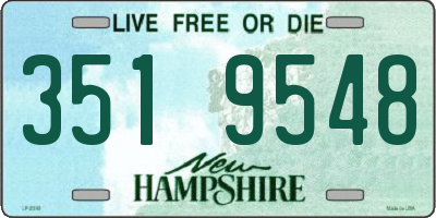 NH license plate 3519548