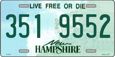 NH license plate 3519552