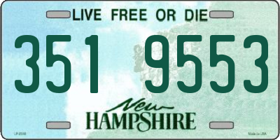 NH license plate 3519553