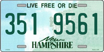NH license plate 3519561