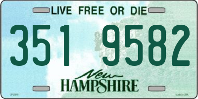 NH license plate 3519582