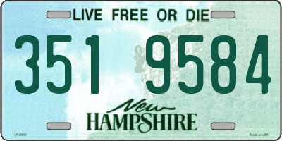 NH license plate 3519584