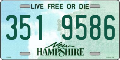 NH license plate 3519586