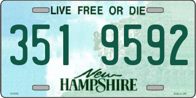 NH license plate 3519592