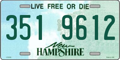 NH license plate 3519612